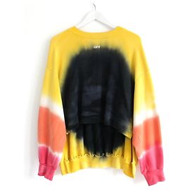 Off White Off-White Main Label 2013 Moletom Tie-Dye com Cordão Multicor