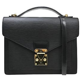 Louis Vuitton Monceau Handbag Epi Leather BB Black