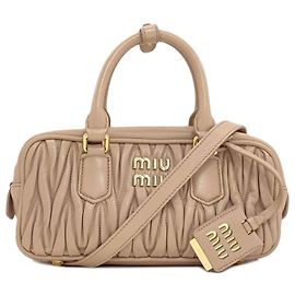 Bolsa 2-Way Matelassé Miu Miu Marrom