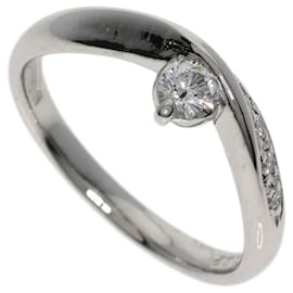 Céline Celine Ruby and Diamond Ring in Platin Silber