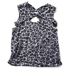 Helmut Lang Top chaleco estampado mármol y arnés Otoño 2002 Gris