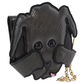 LOUIS VUITTON Kartenetui Catgram Dog Grau M63897 LV Auth 184876SAM Braun Monogramm