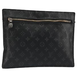 LOUIS VUITTON Monogram Eclipse Grand Sac Pouch M44733 LV Auth ar13960 Monograma