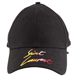 Saint Laurent Gorra negra Negro
