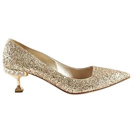 Miu Miu Golden heels Golden