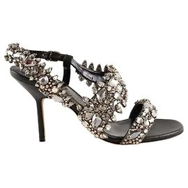 Alexander Mcqueen Tacchi neri Nero