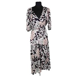 Tara Jarmon Navy Blue Viscose Dress Navy blue