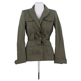 Ba&Sh Chaqueta de algodón caqui Caqui