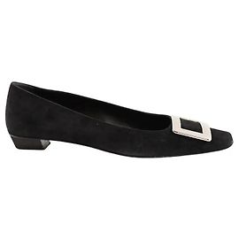 Roger Vivier Absatzschuhe aus Wildleder Schwarz Größe 39 Schwarz