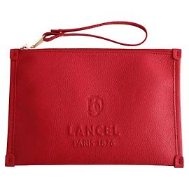 Lancel Red clutch Red