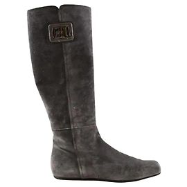 Roger Vivier Bottes d'équitation grises Gris