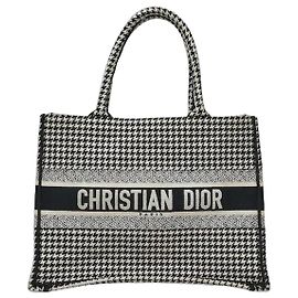 Dior Book Tote Houndstooth Check Medium Autre