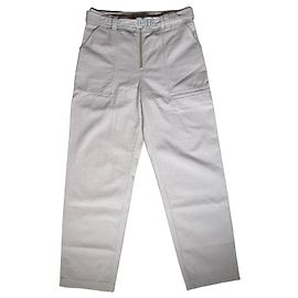 Dior Homme Sand Cotton Canvas Cargo Pants with CD Buckle Beige