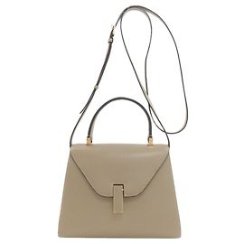 Bolsa 2-Way Valextra em couro cinza Cinza