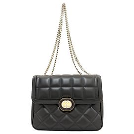 Gucci 520981 Borsa a Spalla con Catena Interlocking G Nero