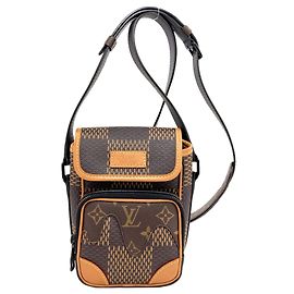 Louis Vuitton N40357 Amazon Messenger Shoulder Bag Damier ebène