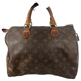 Bolsa Speedy 30 Monogram Louis Vuitton Marrom
