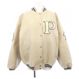 Prada Lederjacke Beige