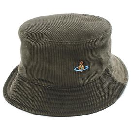 Chapéu de algodão de veludo cotelê Vivienne Westwood Verde Caqui