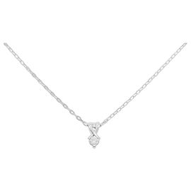 Autre Marque Colar de ouro branco e diamantes Au750 Prata