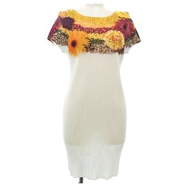 Issey Miyake Vestido PLEATS PLEASE Blanco