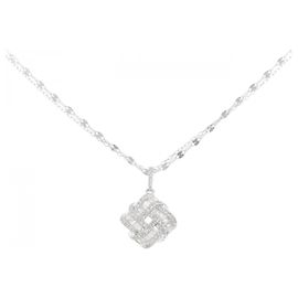 Autre Marque Collana in oro bianco Au750 e diamanti Argento