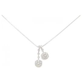 Autre Marque Au750 Diamant Halskette Silber