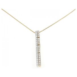 Autre Marque Collier en diamant Au750 Doré
