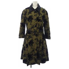 Christian Dior Silk Coat Black Other