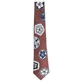 Louis Vuitton Brown silk floral tie Brown