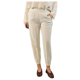 Vince Pantalon blanc fuselé - taille UK 8 Blanc