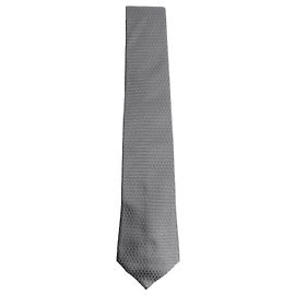 Louis Vuitton Grey silk tie Grey