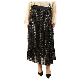 Alice by Temperley Schwarzer Suki Midi-Rock - Größe UK 12 Schwarz