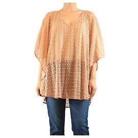 Melissa Odabash Chal de lurex rosa - Talla única Rosa