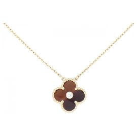 Van Cleef & Arpels Vintage Alhambra 750 Roségold Halskette Golden
