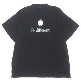 T-shirt in cotone Balenciaga Be different Nero
