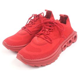 Nima Strick-Sneaker Salvatore Ferragamo Rot