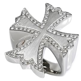 Autre Marque Platin-Diamant-Ring Silber