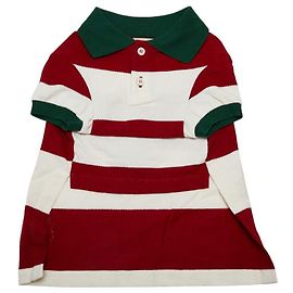 Roupa para animais de estimação em algodão Gucci Border Strawberry Branco