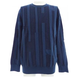 Hermès Hermes Maille en cachemire S Noir Bleu Marine