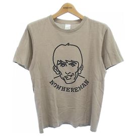 Autre Marque Camiseta de algodão vintage NUMBER (N)INE Bege