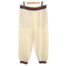 Pantalones de algodón Gucci Blanco