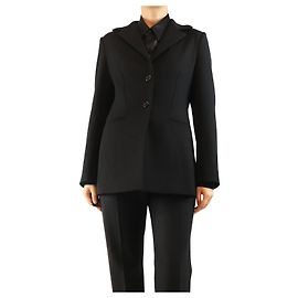 The row Black single-breasted wool blazer - size UK 10 Black