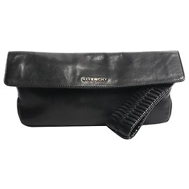 Givenchy Schwarze Lederclutch Schwarz