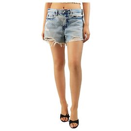 Frame Denim Short en jean bleu déchiré - taille UK 12 Bleu