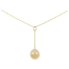 Autre Marque Collier en perles de mer du Sud blanches Au750 Doré