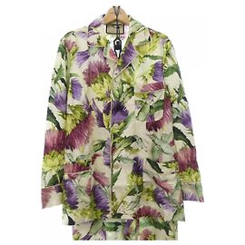 Gucci Silk Setup Beige Green Purple