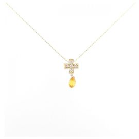 Autre Marque Collana in zaffiri e diamanti Au750 D'oro