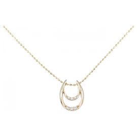 Autre Marque Colar de Au750 com Diamantes Rosa