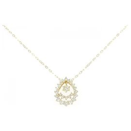 Autre Marque Collar de diamante Au750 Dorado